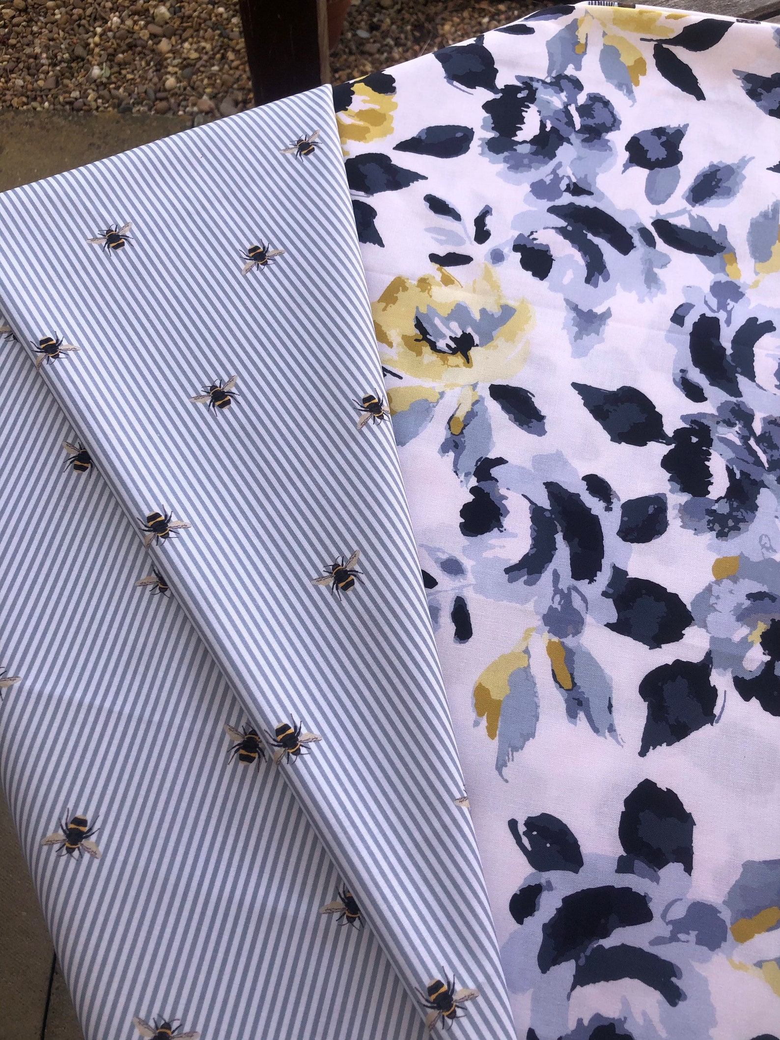 Handmade cotton bunting Joules fabric double sided flags Etsy