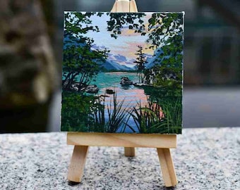 pic Landscape Mini Canvas Painting Ideas mini canvas painting etsy