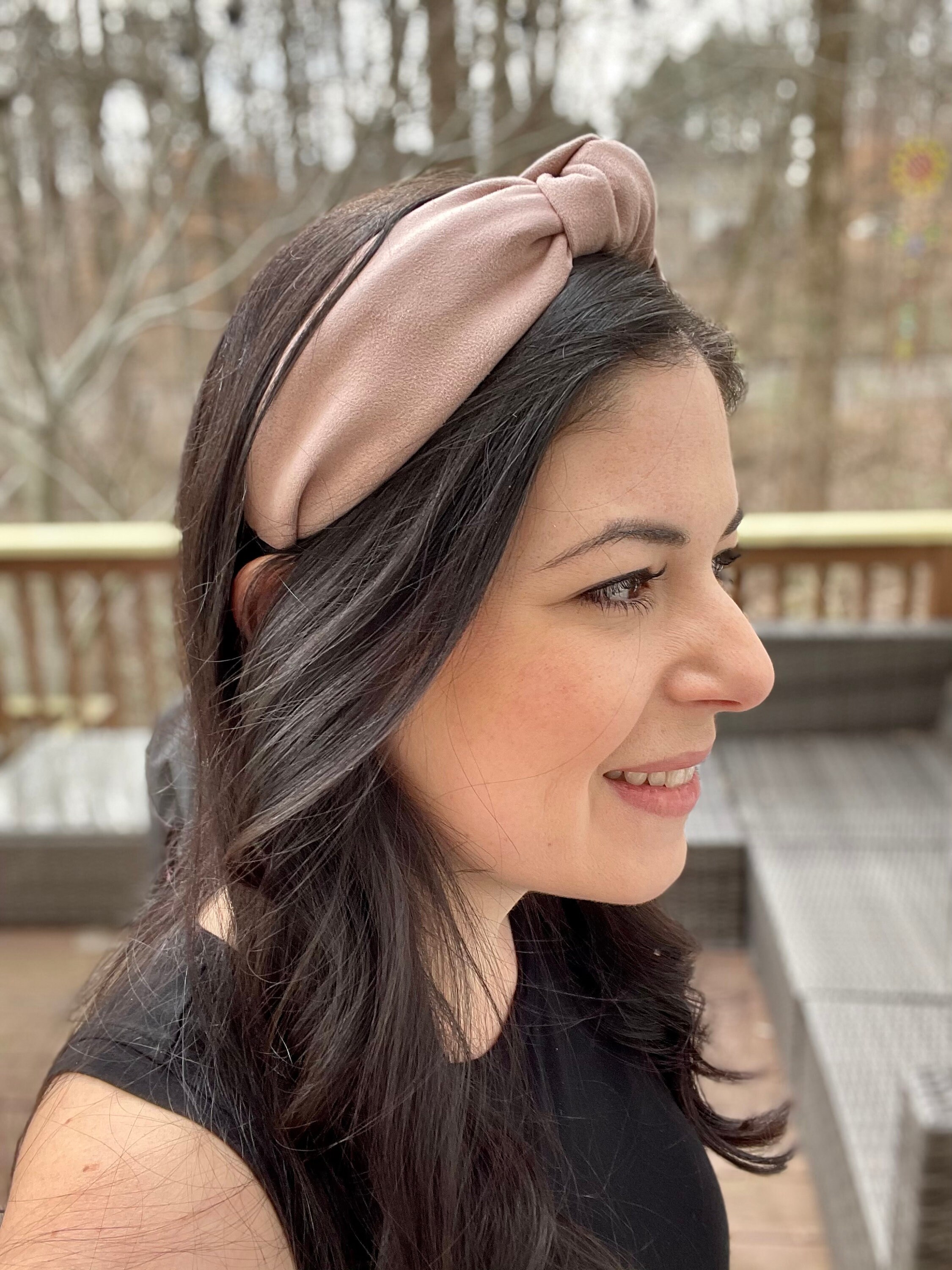 Knot Headband Faux Suede, Women