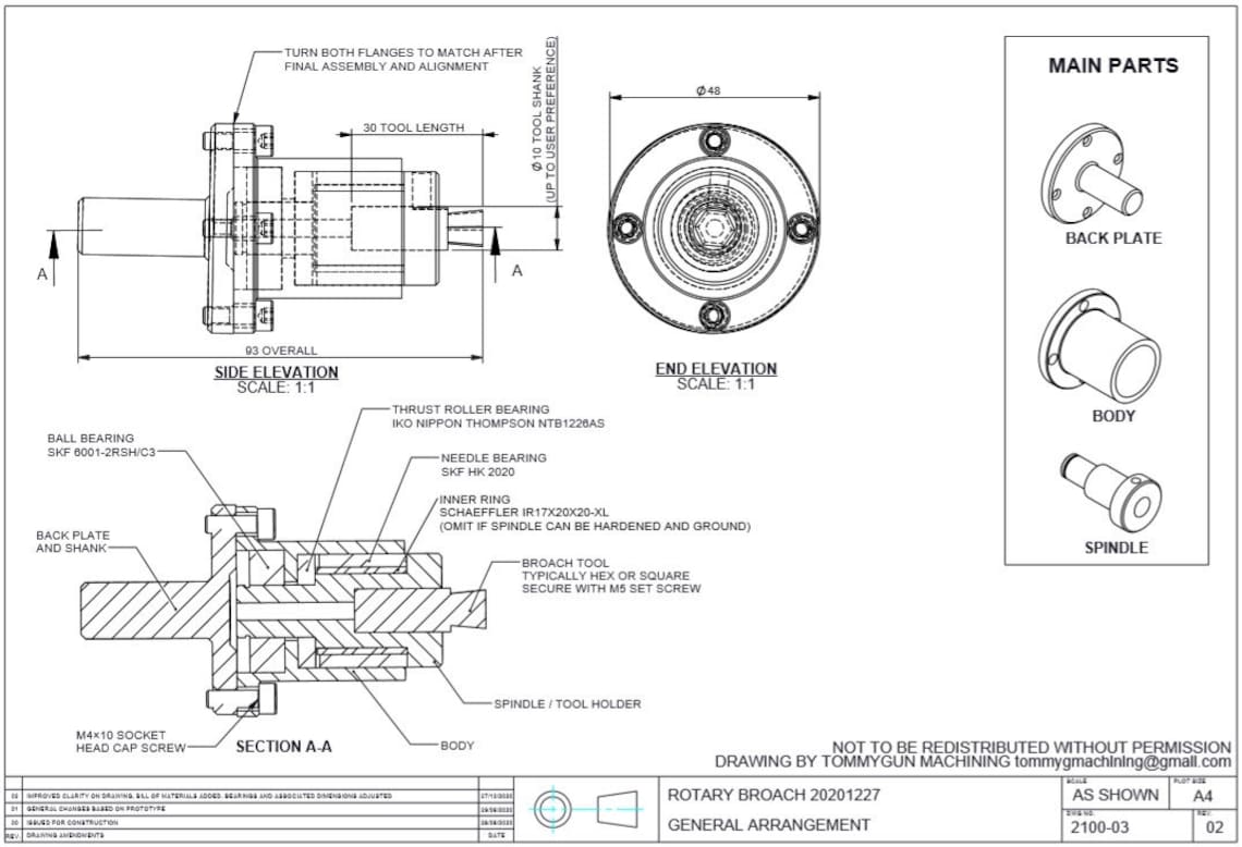 Rotary Broach Plan Etsy