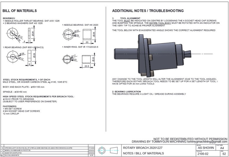 Rotary Broach Plan Etsy