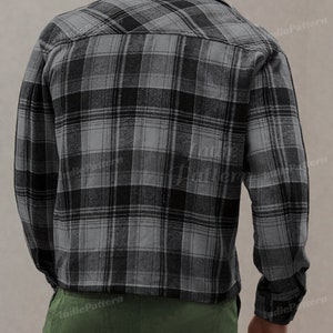 Jacket Pattern for Men, Men Sewing Pattern, Shirt Jacket Pattern, Shirt Pattern for Men, Men PDF Pattern, Sewing Pattern Jacket Shirt Men image 2