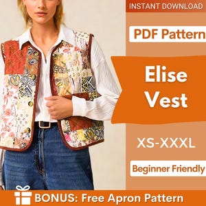 Vintage Quilt Vests - Etsy