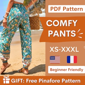 Pants Pattern XS-XXXL Harem Pants Pattern Comfy Pants - Etsy