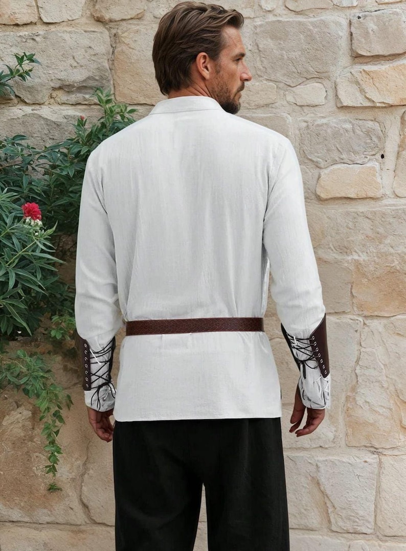 Patrón de costura para camisa medieval para hombre, patrón de camisa medieval, patrón de costura para disfraz de hombre, patrón de túnica para cosplay, patrón de disfraz medieval imagen 2