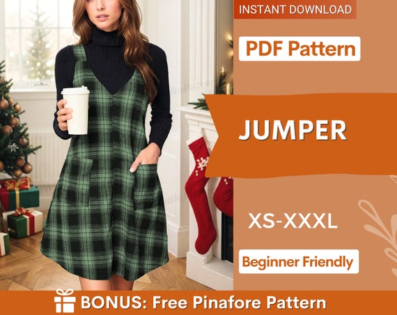 Jumper pinafore dress sale