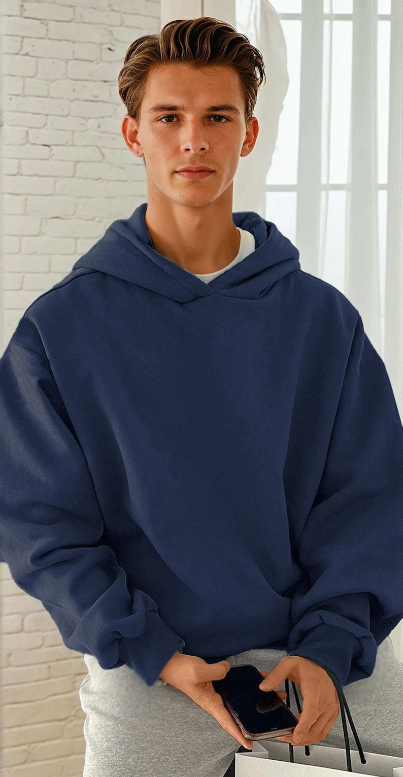 Men Hoodie Sewing Pattern, Hoodie Pattern for Men, XS- XXXL, Sweatshirt Pattern, Men Sewing Pattern, Men Patterns, Patterns for men Hoodie image 4