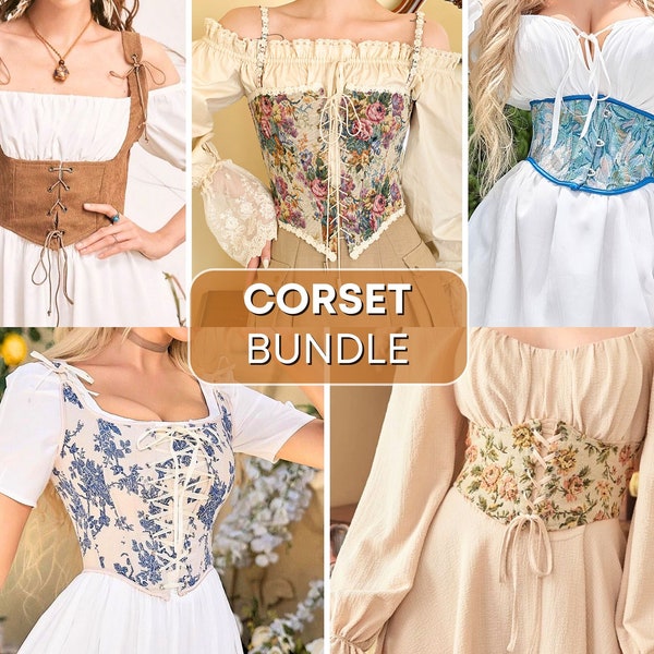 Motifs de corsets | Motif du haut | Motif de ceinture corset | Corset sous la poitrine | Patrons de couture PDF | Patron de couture femme | Patron PDF