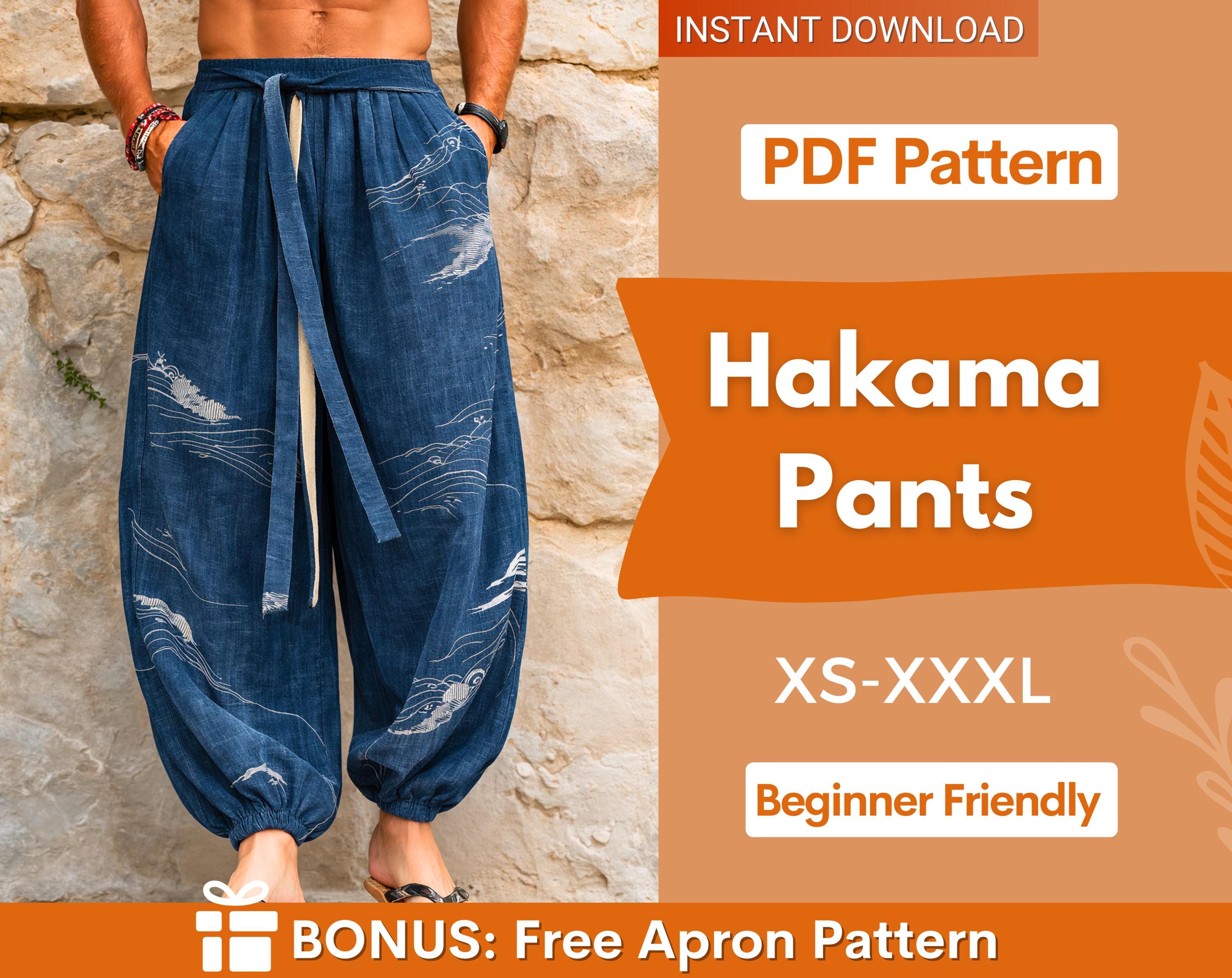 Hakama Pants Pattern for Men | Japanese Pants Pattern | Men