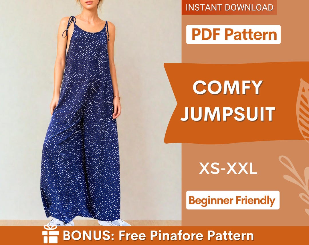 Jumpsuit Pattern XS-XXL Overalls Pattern Jumpsuit Sewing PDF Pattern ...