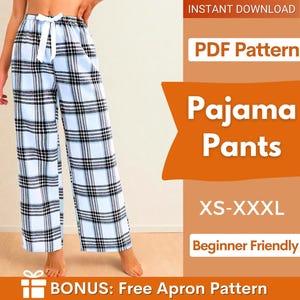 Pajama Pants Sewing Pattern, Women Pajama Pattern, Women Pajama Pants, Pyjama Pattern, Sewing Patterns, Women Sewing Patterns Pajama Pyjama