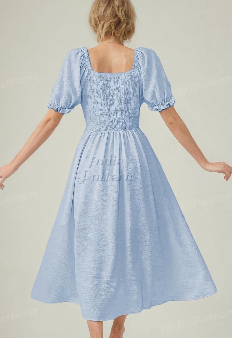 Melkmeisjesjurk en korsetpatronen | Naaipatroon jurk | Patroon Cottagecore-jurk | Patroon korsetjurk | Korsetpatroon | Maxi-jurk afbeelding 2