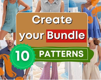 Create your Bundle! | Sewing Patterns |  Sewing Patterns for Women PDF | Women Sewing pattern PDF | Patterns Sewing