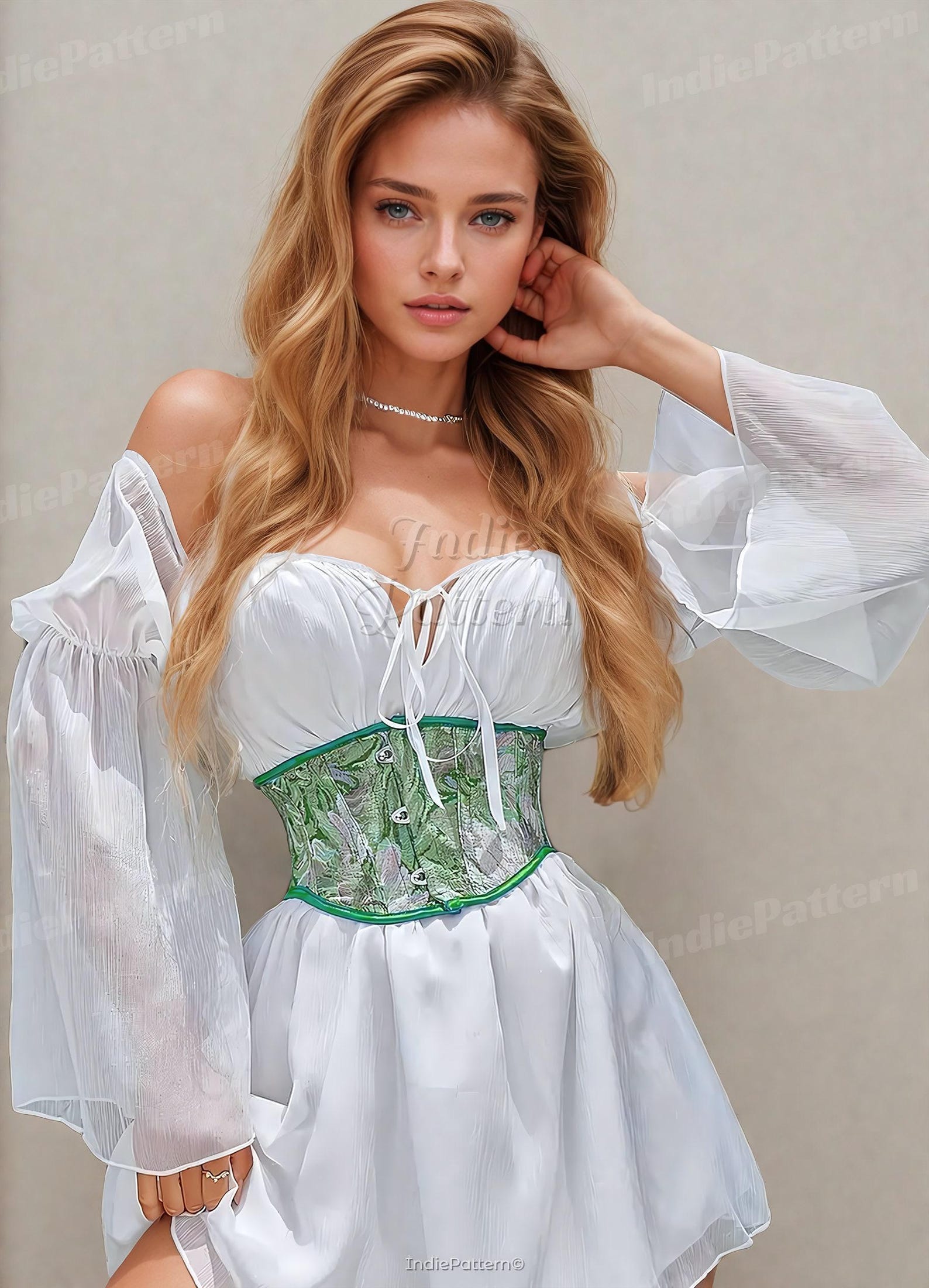 Underbust Corset Sewing Pattern PDF | Corset Belt Pattern | Corset ...