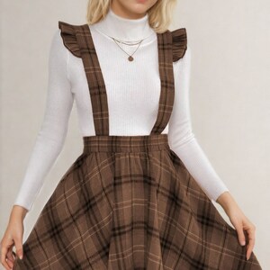 Skirt Pattern Suspender Skirt Sewing Pattern High Waist Skirt Pattern