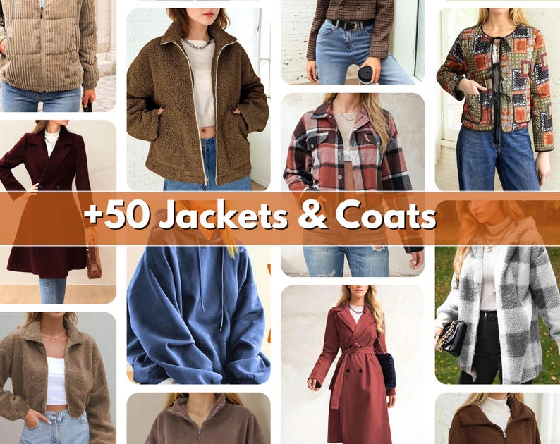 Whole Shop Bundle +540 Sewing Patterns | Sewing Patterns | Women Patterns | Men Patterns | Beginner Sewing Patterns Dress Corset Pants Top image 8