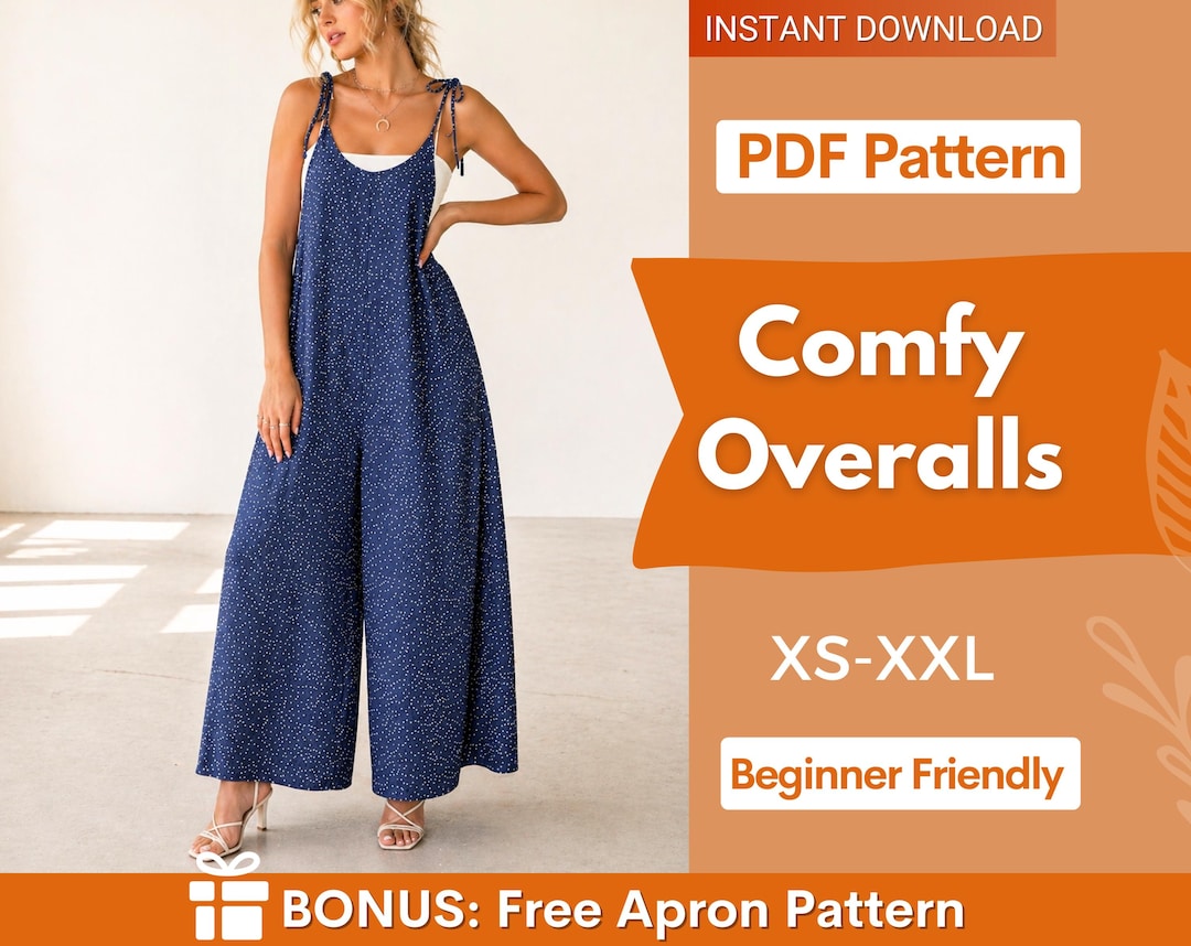 Pattern For Overalls Overalls Sewing Pattern | Women Pattern | Overalls Pattern | Jumpsuit ...