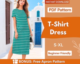 Sewing Pattern PDF Dress - Sewing Patterns for women - Dress pattern - Dress sewing pattern - Dress PDF pattern - Easy dress pattern