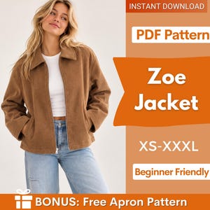 Molde para jaqueta feminina, Molde para jaqueta com zíper, Molde para jaqueta feminina, Jaqueta cropped, Jaqueta curta, Jaqueta feminina com zíper