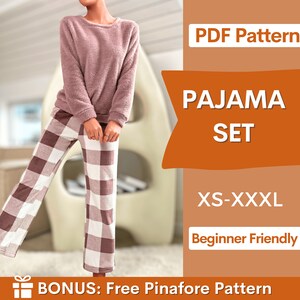 Women Pajama Pattern | Sewing Patterns | Women Patterns | Nightwear Pattern, Pyjama Sleepwear Pattern, Nighty Pattern, Pajama Pattern
