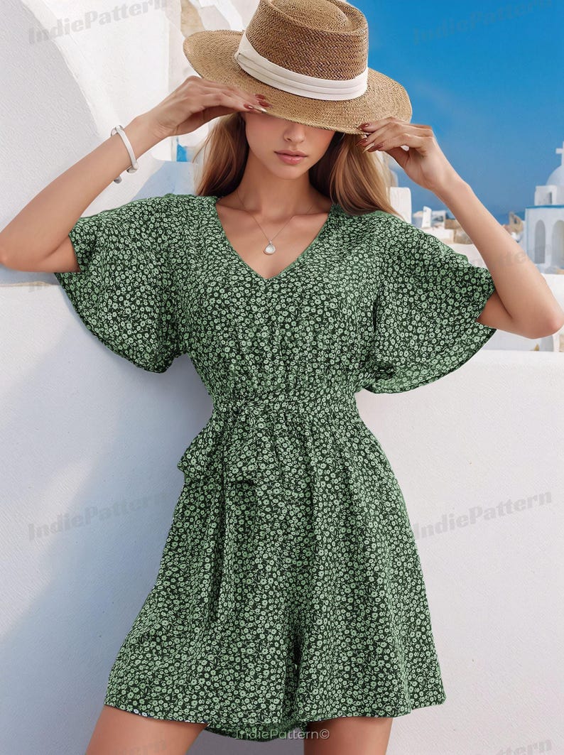 Romper Pattern | XS- XXXL | Romper Sewing Pattern | Summer Dress Pattern | Playsuit sewing pattern | Jumpsuit Sewing Pattern | Women pattern image 3