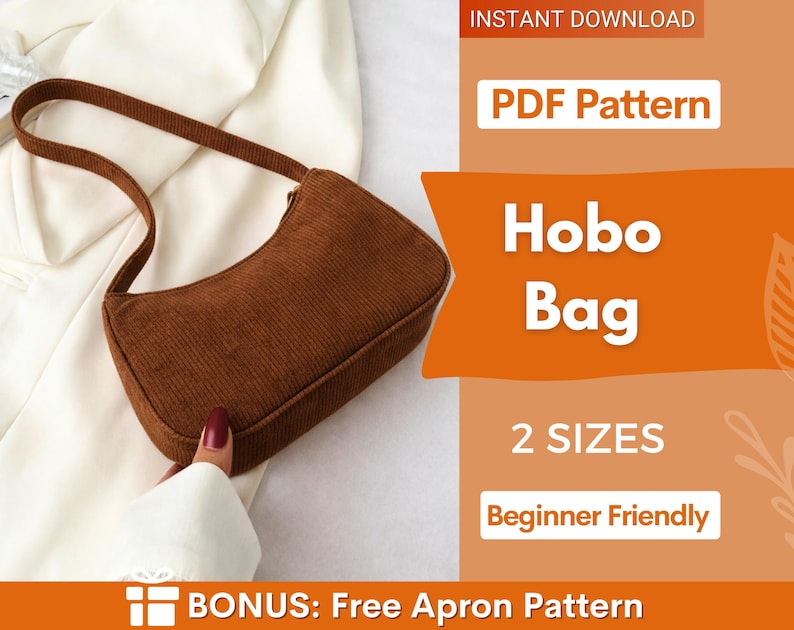 Shoulder Bag Sewing Pattern | Hobo Bag Pattern | Crossbody Bag Sewing ...