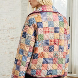 Jacket With Patterns Quilted Jacket Sewing Patterns | Women Sewing Patterns | Jacket Sewing ...
