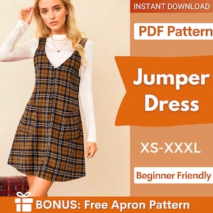 Plaid Jumper Dress - Etsy