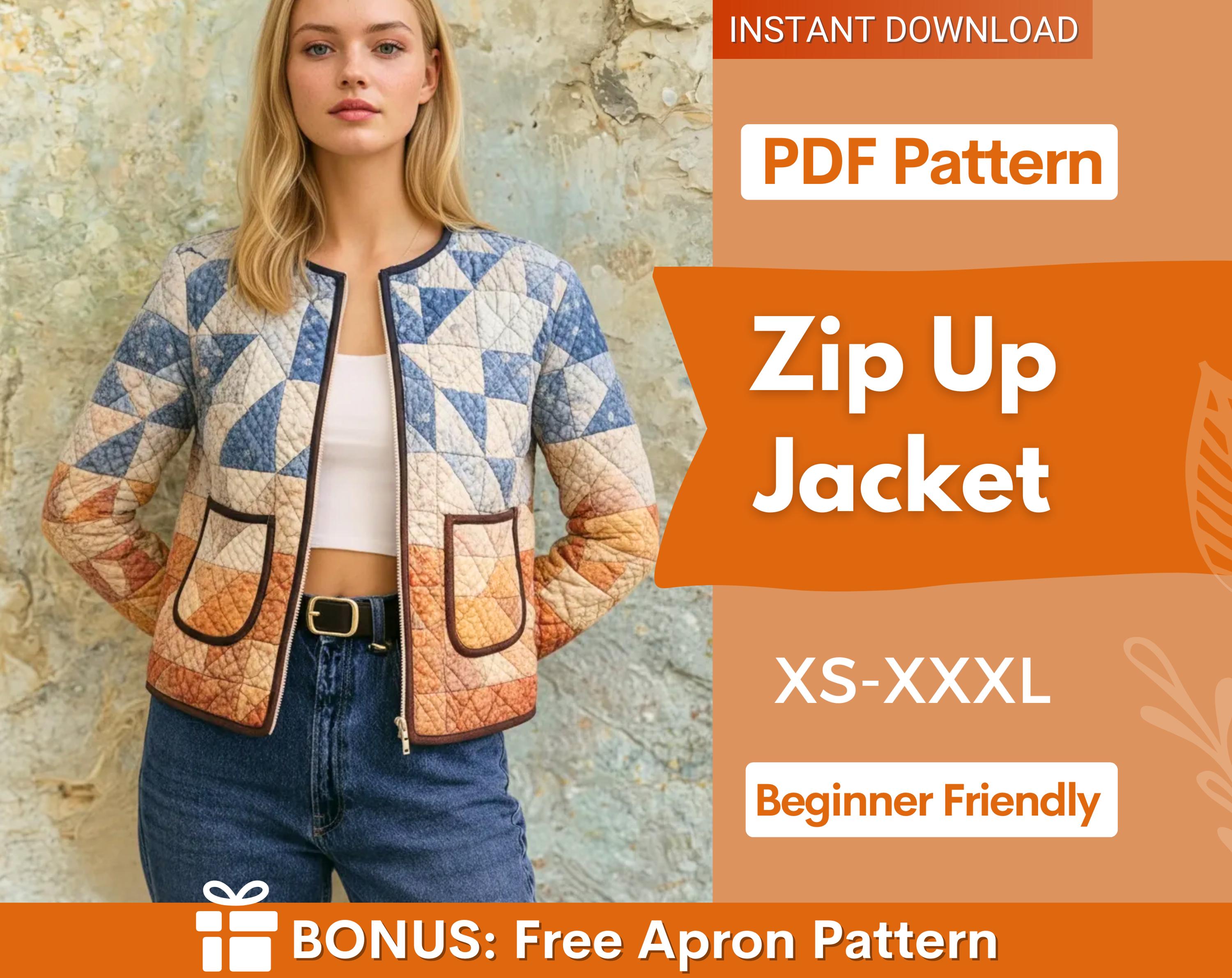 Jacket Sewing Pattern for Women | Jacket Pattern | Sewing Patterns ...