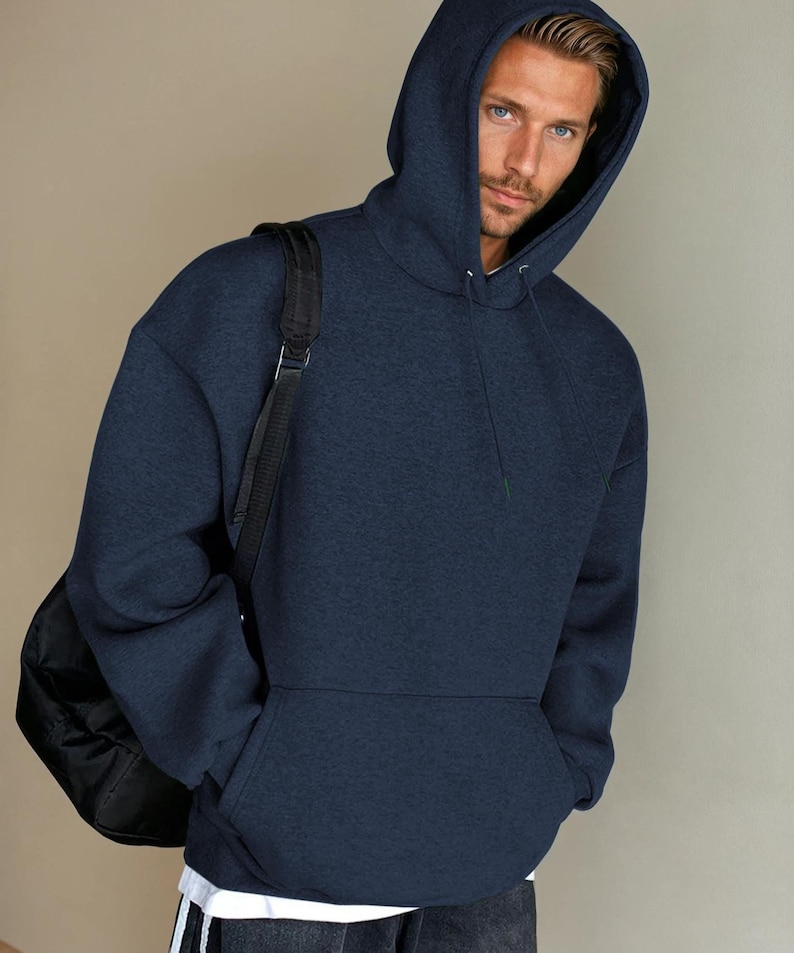 Naaipatroon hoodie voor heren, patroon hoodie, XS-XXXL, sweaterpatroon, naaipatroon heren, herenpatronen, patronen voor herenhoodie afbeelding 3