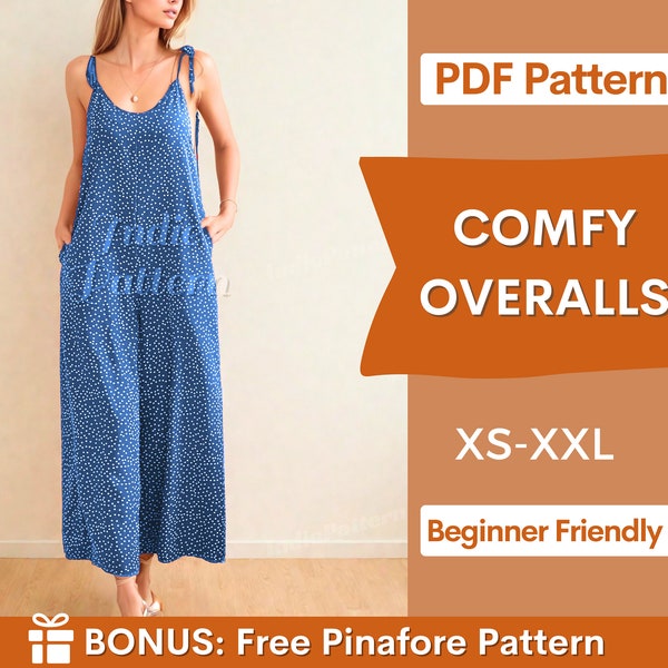 Overalls Sewing Pattern | Women Pattern | Overalls pattern | Jumpsuit Pattern | Women Jumpsuits | Sewing Patterns | Overalls for Women