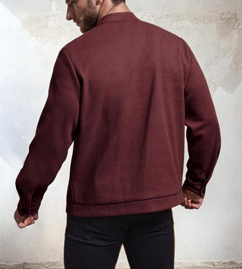 Men Bomber Jacket Pattern, Jacket Sewing Pattern for Men, Men Sewing Pattern, Pattern Men, Sewing Pattern Jacket Coat Bomber Men image 2