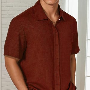 Bowling Shirt Sewing Pattern, Men Shirt Pattern, Sewing Pattern for Men, Men Sewing Pattern, Short Sleeved Shirt Pattern for Men image 3