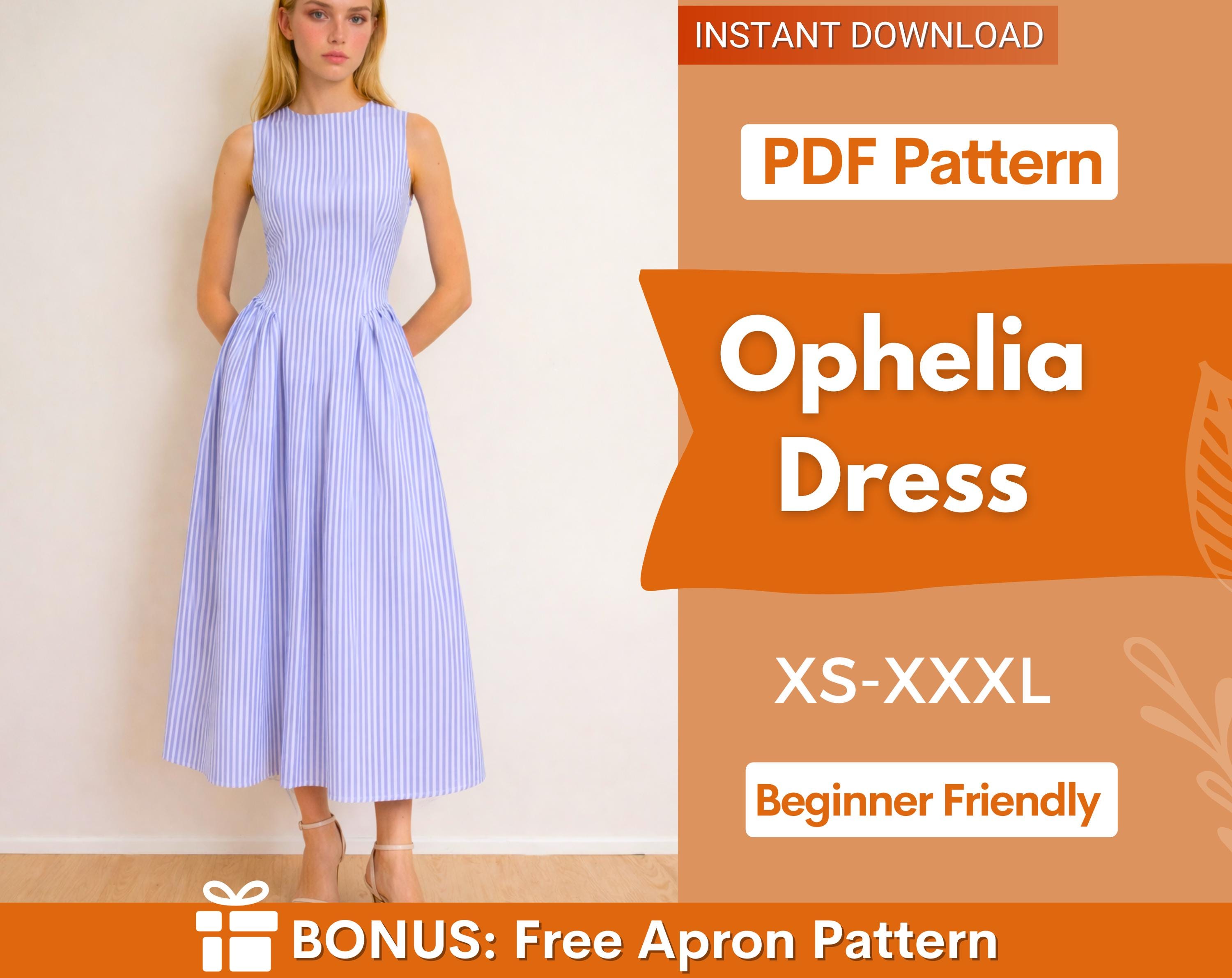 No Waist Seam Dress Pattern - Etsy No Waist Seam Dress Pattern - Etsy