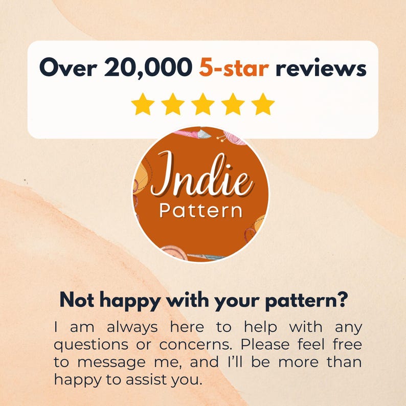 a sign that says, not happy with your pattern? i am always here to