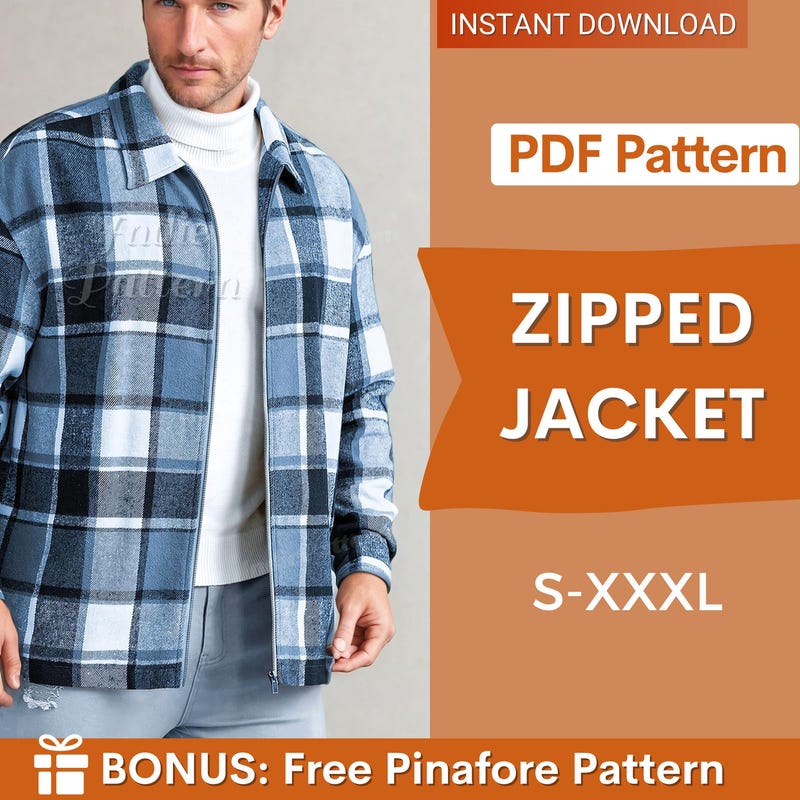 Zipper Front Jacket - Etsy