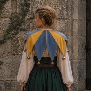 Medieval Jester Collar Sewing Pattern, Jester Collar Pattern, Jester Costume Pattern, Medieval Pattern, Fantasy Pattern, Ren Faire Pattern image 2