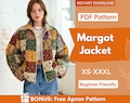 Jacket Sewing Pattern for Women | Coat Pattern | Sewing Patterns | Women Sewing Pattern Patchwork | Beginner Jacket, Quilted Jacket product logo