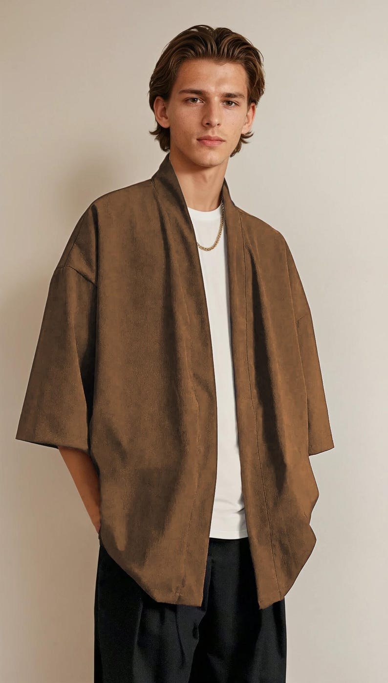 Men's Kimono Sewing Pattern, Short Kimono Pattern for Men, Kimono Pattern, Sewing Pattern for Men, Men Sewing Pattern, Men's Shirt Pattern image 3