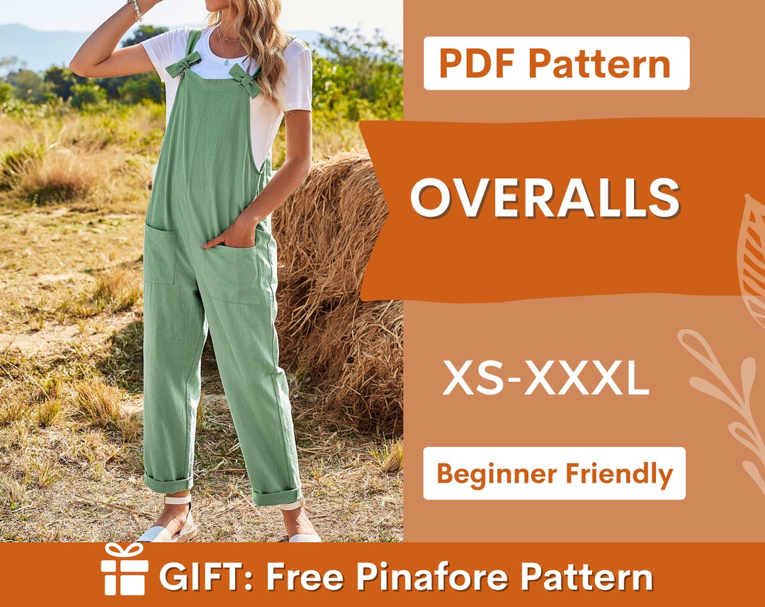 Overall Jumpsuit Pattern Meadow Overalls Overalls Pattern Etsy