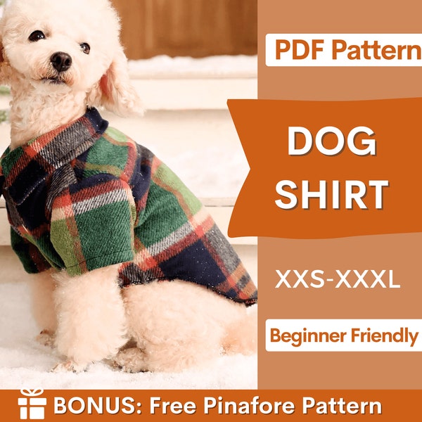 Shirt Sewing Pattern for Dog, Dog Pattern, Dog Sewing Pattern, Dog Shirt Sewing Pattern, Pattern for dog, Dog Tank Top Pattern,