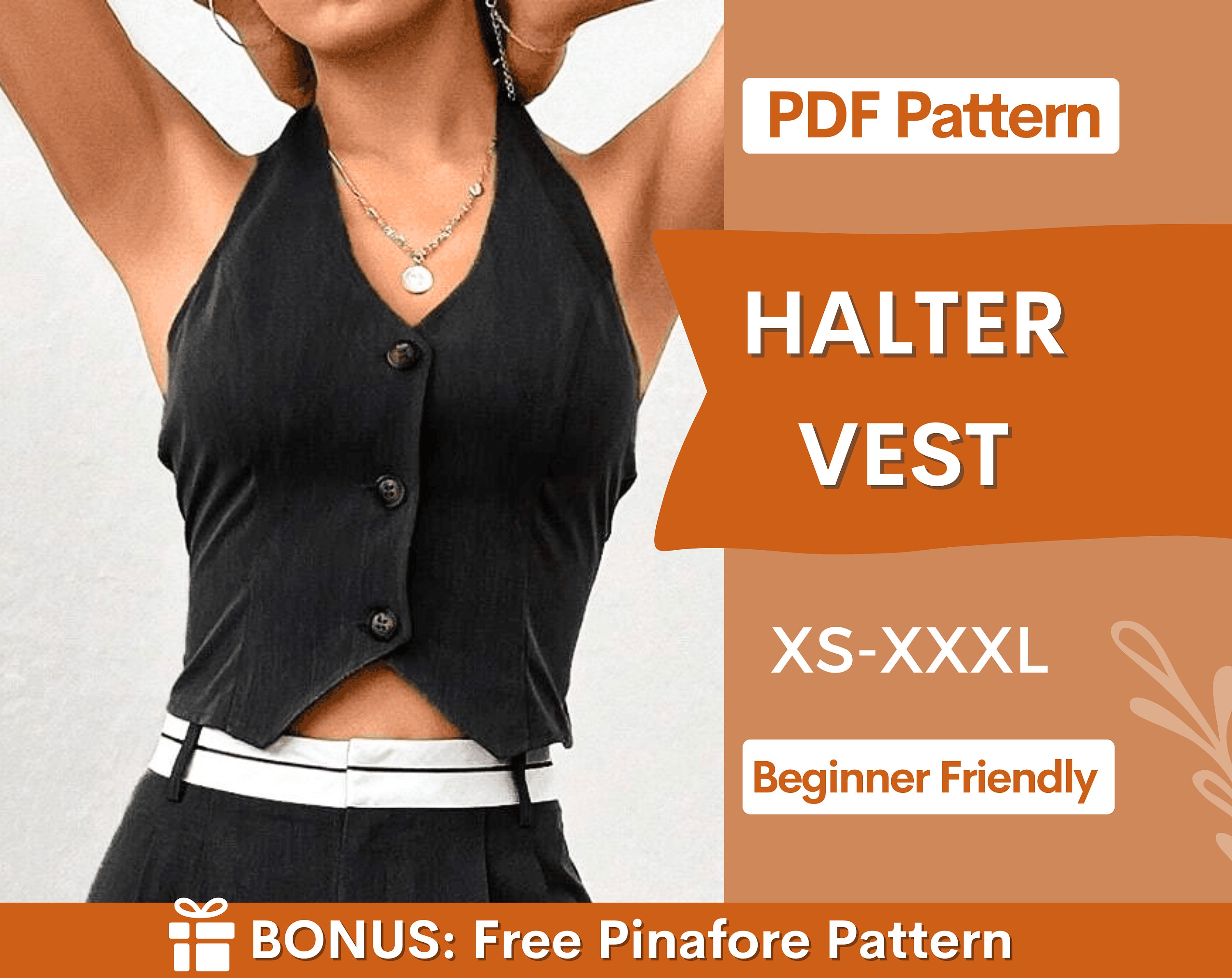 Geometric Pattern Contrast Band Black Bikini Halter High - Temu Germany