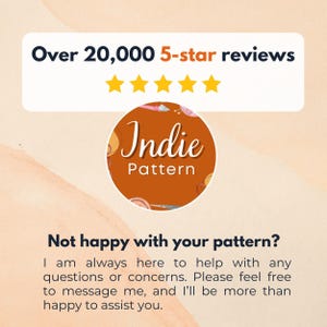 a sign that says, not happy with your pattern? i am always here to