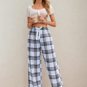 Patrón de costura para pantalones de pijama, Patrón de pijama para mujer, Pantalones de pijama para mujer, Patrón de pijama, Patrones de costura, Patrones de costura para pijamas de mujer imagen 3