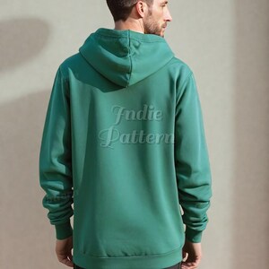Männer Hoodie Schnittmuster, Hoodie Schnittmuster für Männer, XS- XXXL , Sweatshirt Schnittmuster, Männer Schnittmuster, Loungewear Schnittmuster, Schnittmuster für Männer Bild 2
