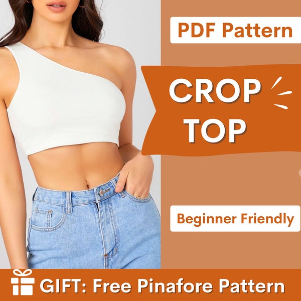 One Shoulder Tank Top Pattern Etsy