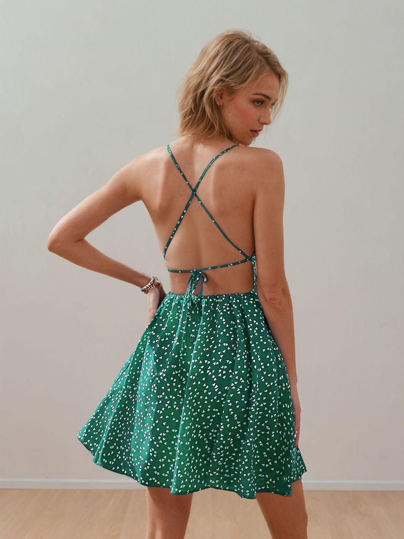 Short Dress Pattern | Summer Dress Pattern | Dress Sewing pattern | Women Pattern | Sewing Patterns | Backless Prom Dress Sewing Pattern image 2