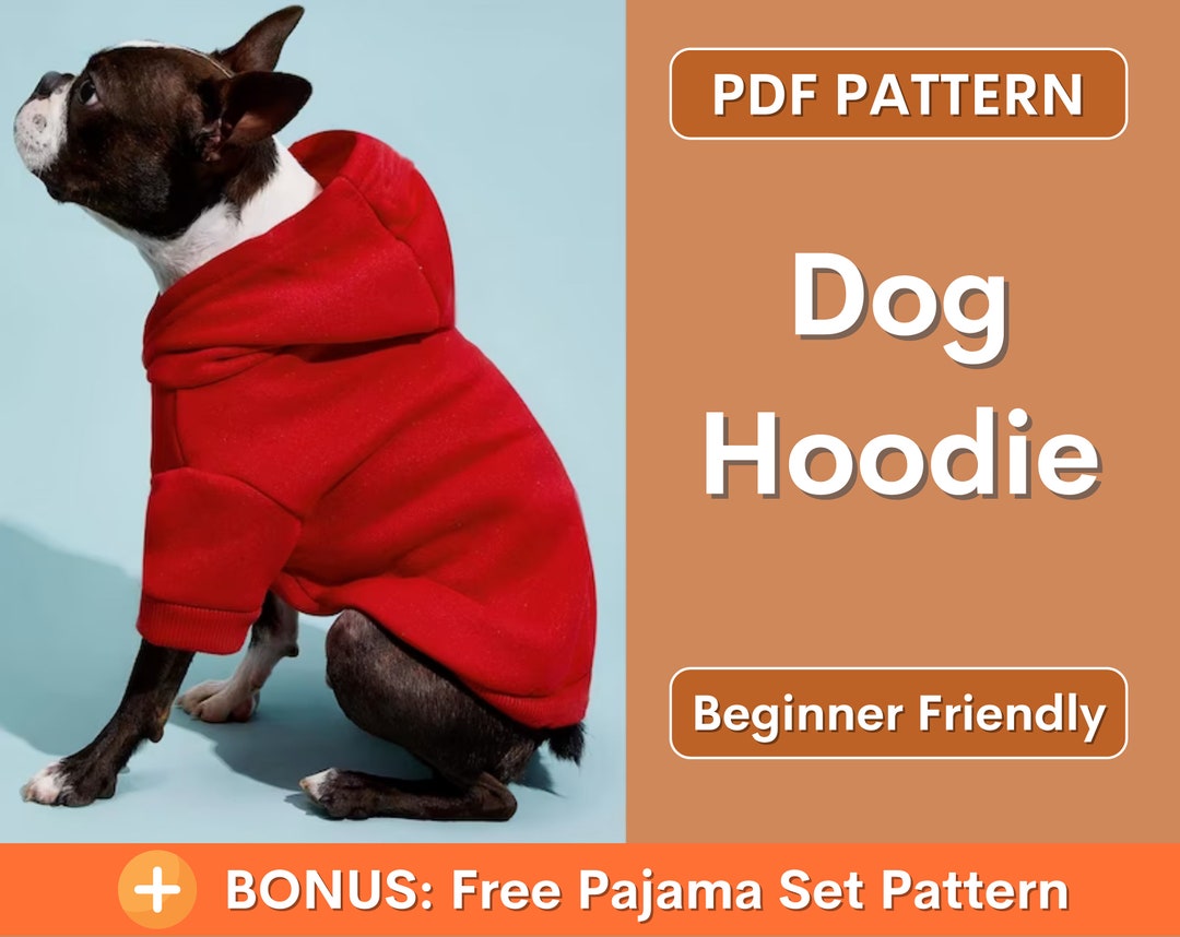 Dog Pattern XXS-XXXL Dog Hoodie Sewing Pattern PDF Sewing - Etsy