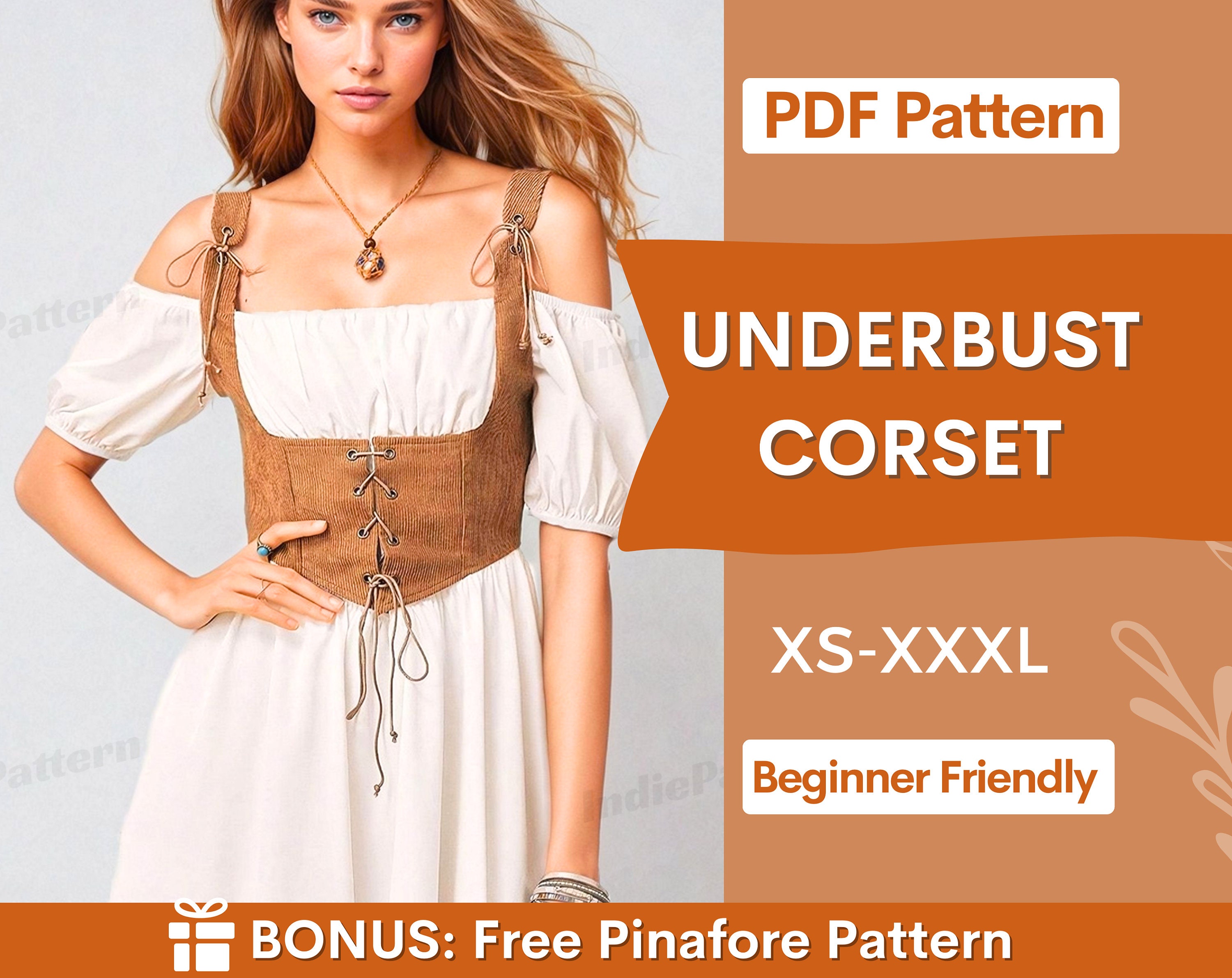 Underbust Corset Pattern -  Canada