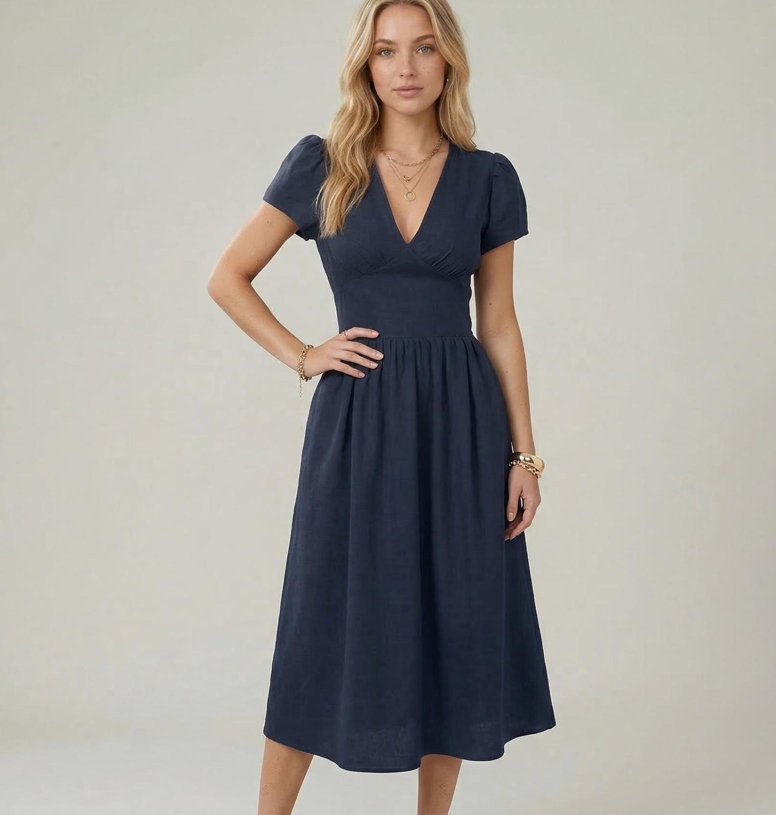 Aurora Dress Sewing Pattern | Dress With Pockets | Linen Dress Sewing ...